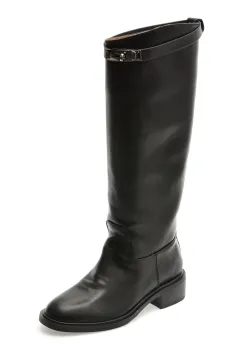 Cizme FLAVIA PASSINI negre, Q3189, din piele naturala imagine