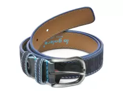 Curea LA GALERE bleumarin, 2971640, din piele intoarsa imagine