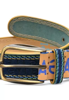 Curea LA GALERE bleumarin, 8971640, din piele intoarsa imagine