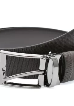 Curea LE COLONEL maro, BARI, din piele naturala imagine