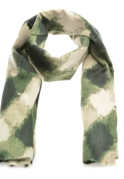 Esarfa KLOP verde, BC06, din material textil imagine