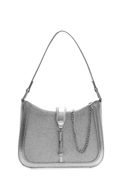 Geanta ALDO argintie, ELLEBLING 047, din piele ecologica imagine