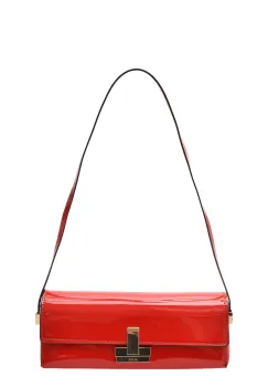 Geanta ALDO rosie, ALESSIANA 600, din piele ecologica lacuita imagine