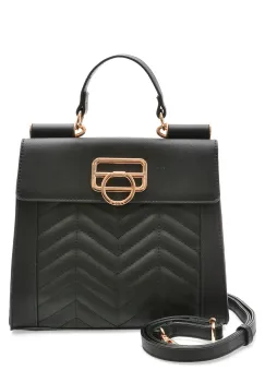 Geanta EPICA neagra, 23616, din piele ecologica imagine