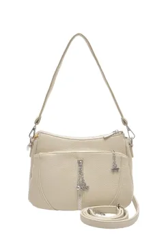 Geanta FLAVIA PASSINI alba, 9632, din piele ecologica imagine