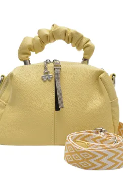 Geanta FLAVIA PASSINI galbena, 6625, din piele ecologica imagine
