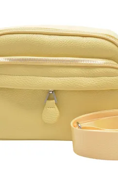 Geanta FLAVIA PASSINI galbena, 9468, din piele ecologica imagine