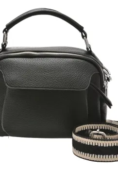 Geanta FLAVIA PASSINI neagra, 1418, din piele ecologica imagine