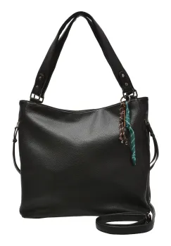 Geanta FLAVIA PASSINI neagra, 392, din piele ecologica imagine