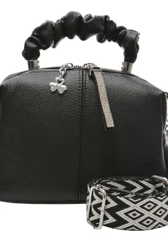 Geanta FLAVIA PASSINI neagra, 6625, din piele ecologica imagine