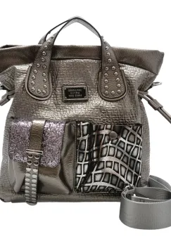 Geanta GRYXX gri, 6381, din piele ecologica imagine