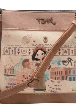 Geanta JANET DENESE multicolor, 075B, din piele ecologica imagine