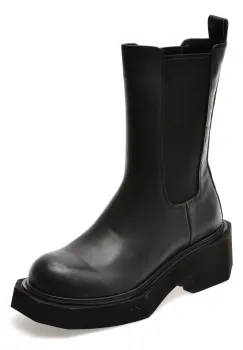 Ghete ALDO negre, B786, din piele naturala imagine