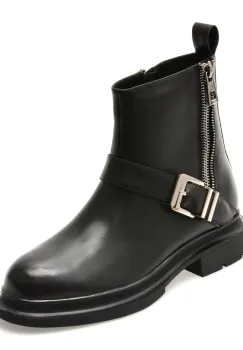 Ghete ALDO negre, D525, din piele naturala imagine