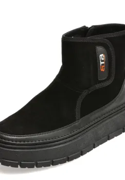 Ghete BITE THE BULLET negre, 1198, din piele intoarsa imagine