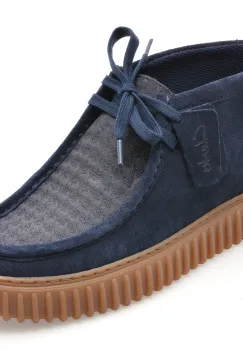 Ghete CLARKS bleumarin, TORHILL HI, din material textil imagine