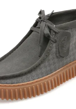 Ghete CLARKS gri, TORHILL HI, din material textil imagine