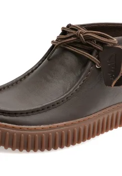 Ghete CLARKS maro, TORHILL HI, din piele naturala imagine