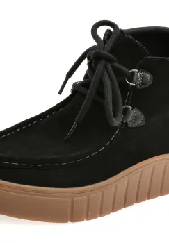 Ghete CLARKS negre, MYKAH IZZY, din piele intoarsa imagine