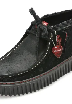 Ghete CLARKS negre, TORHILL HI ST, din piele intoarsa imagine