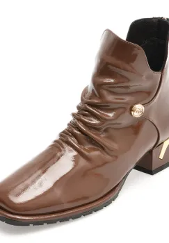 Ghete EPICA maro, 531227, din piele naturala lacuita imagine