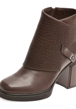 Ghete EPICA maro, 5556, din piele naturala imagine