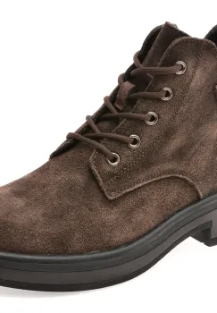 Ghete EPICA maro, 656A17, din piele intoarsa imagine