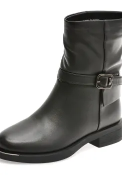 Ghete EPICA negre, 2691F, din piele naturala imagine