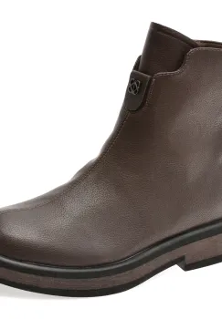 Ghete FLAVIA PASSINI maro, H616, din piele naturala imagine