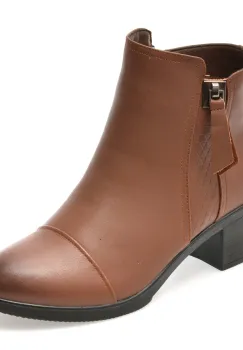 Ghete FLAVIA PASSINI maro, P1825, din piele naturala imagine