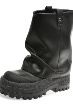 Ghete FLAVIA PASSINI negre, 56083, din piele naturala imagine