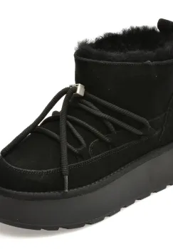 Ghete FLAVIA PASSINI negre, 9533, din piele intoarsa imagine