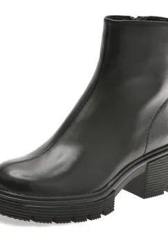 Ghete FLAVIA PASSINI negre, MX368, din piele naturala imagine