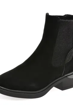 Ghete FLAVIA PASSINI negre, WH123, din piele intoarsa imagine