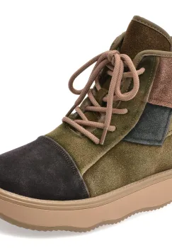 Ghete FLAVIA PASSINI verzi, 5566, din piele intoarsa imagine