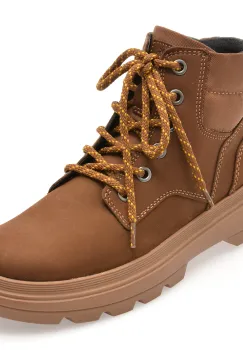 Ghete GEOX maro, J46M9A, din piele naturala imagine