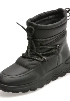 Ghete GEOX negre, D4626A, din material textil imagine