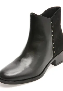 Ghete GEOX negre, D565EE, din piele naturala imagine