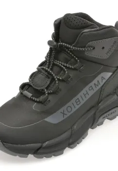 Ghete GEOX negre, J46LCA, din material textil imagine