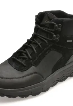 Ghete GEOX negre, U46FDB, din piele naturala imagine