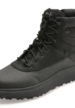 Ghete GEOX negre, U56FZD, din piele ecologica imagine