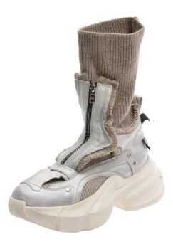 Ghete GRYXX argintii, 3793700, din material textil imagine