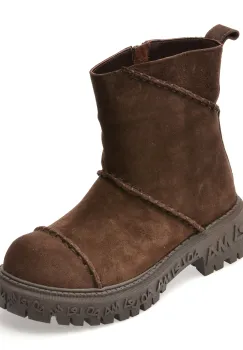 Ghete GRYXX maro, 208315, din piele intoarsa imagine