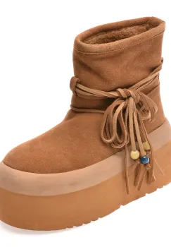 Ghete GRYXX maro, 6906, din piele intoarsa imagine