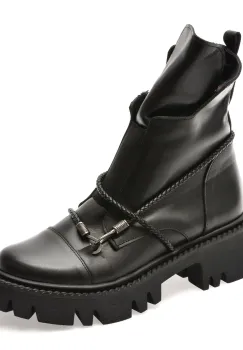 Ghete GRYXX negre, 11783, din piele naturala imagine