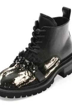 Ghete GRYXX negre, AF05, din piele naturala imagine