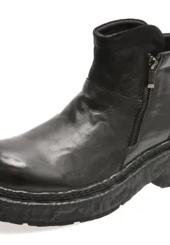 Ghete GRYXX negre, G7112, din piele naturala imagine