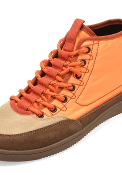 Ghete GRYXX portocalii, M99898, din material textil si piele naturala imagine