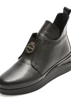 Ghete IMAGE negre, 1069344, din piele naturala imagine