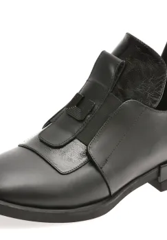 Ghete IMAGE negre, 1532024, din piele naturala imagine